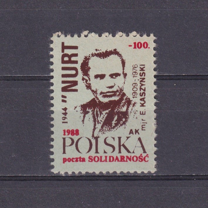 POLAND 1988, Solidarity (Solidarnosc) label, E. Kaczynski, Propaganda