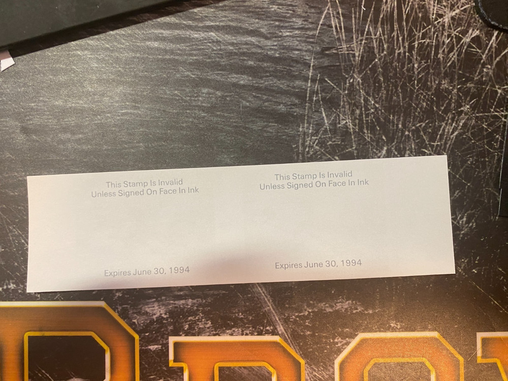 1993 Arkansas State Duck Stamp, unperforated Pair