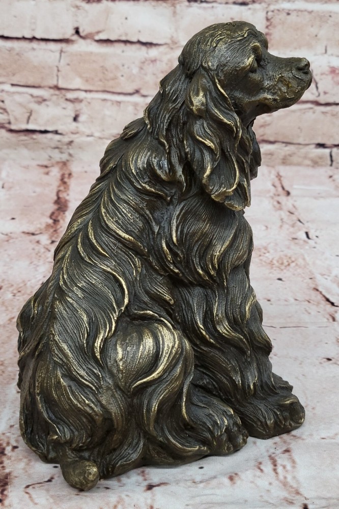 Exquisite Solid Bronze Cocker Spaniel by Artist Williams Perfect Pet Lover