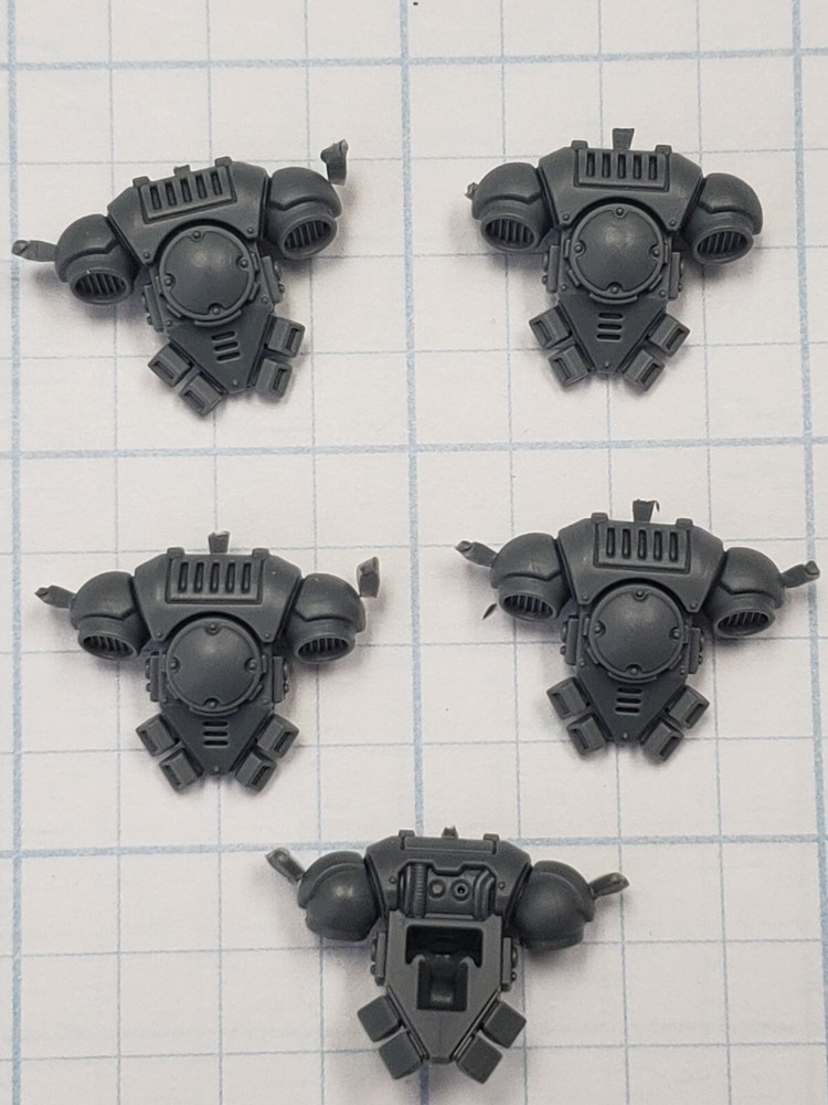 Warhammer 40k Space Marine Primaris Bits Assault Intercessor Backpack x5