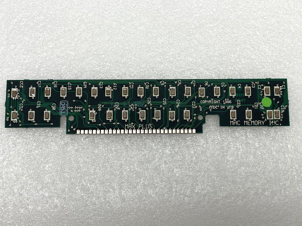 VINTAGE MAC MEMORY INC. MAX PLUS EXPANSION SIMM FOR APPLE MAC PLUS/SE NOT TESTED