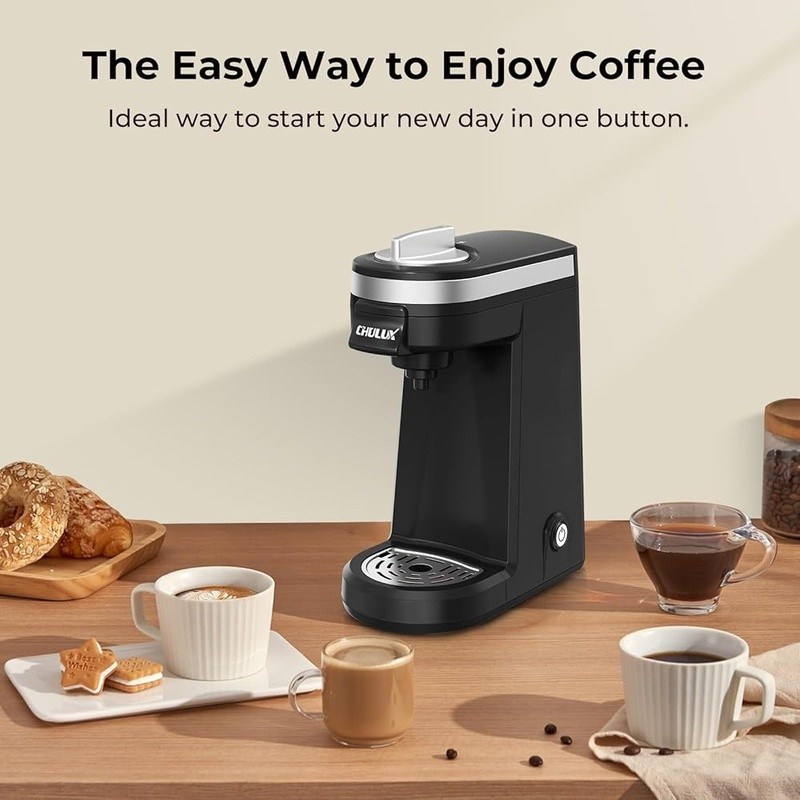 Single Serve Coffee Maker 12oz One Button Operation Auto Shut Off Easy Clean New