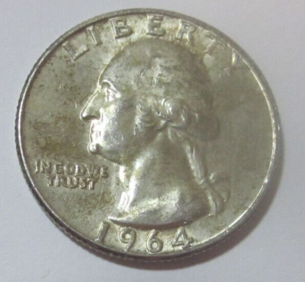 1964  D  Washington Silver Quarter   90% Silver