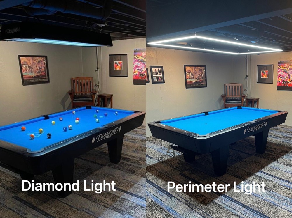 7FT Dimmable Perimeter Billiard Lights Modern LED Pool Table Lighting