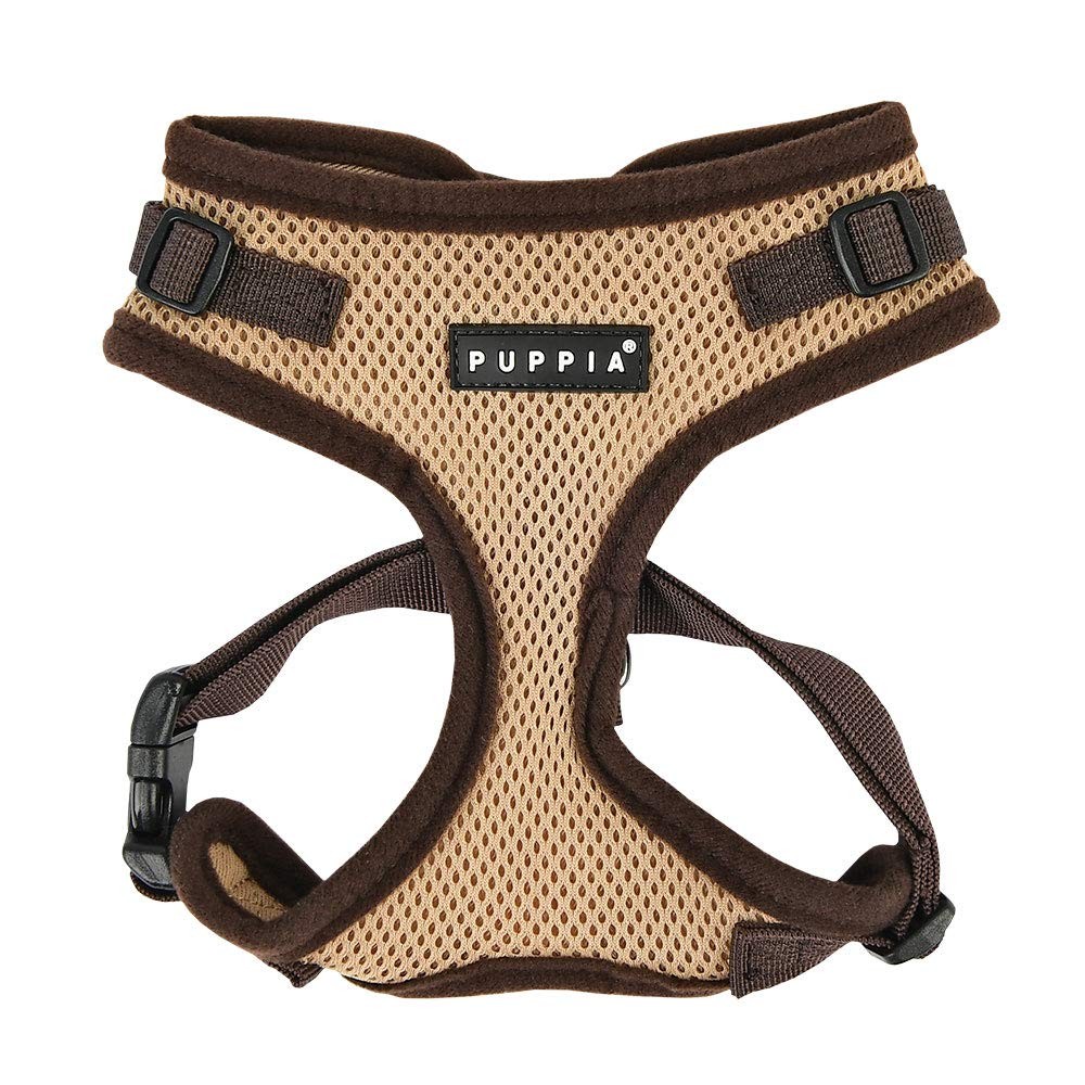 Beige Small Authentic RiteFit Dog Harness Adjustable Neck Walking Training