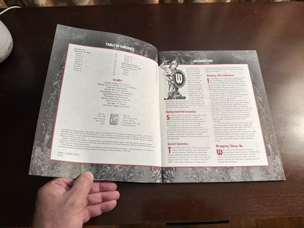 AD&D TSR Ravenloft “Web Of Illusion”