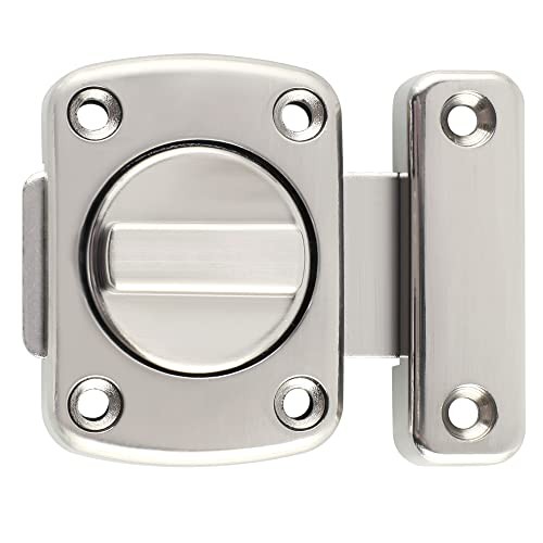 Gate Latch Slide Bolt Latches Lock,Safety Double Sided Medium Size Brushed