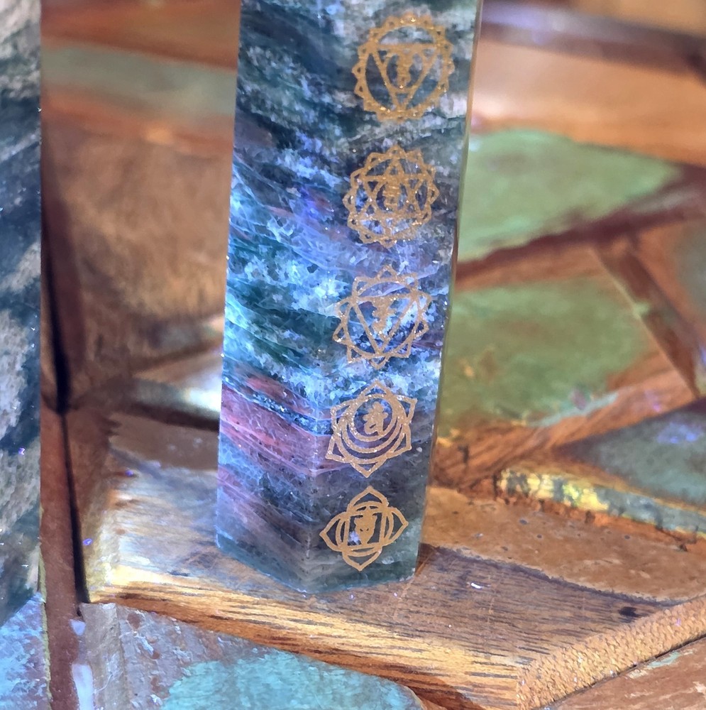 Fuchsite Muscovite Chakra Towers