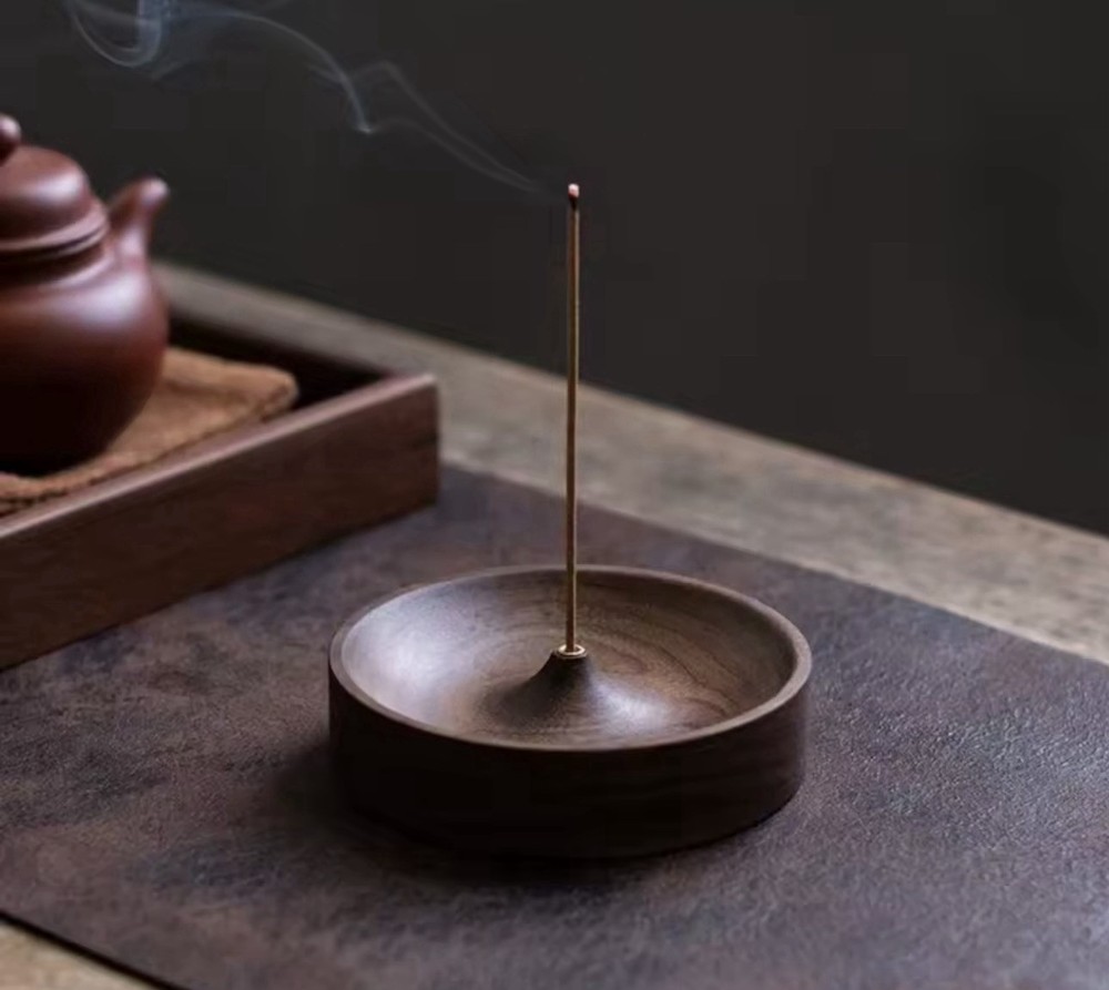 wooden incense holder