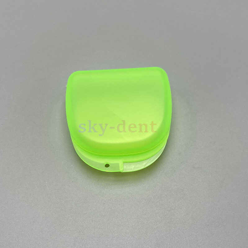 1x Dental Retainer Denture Storage Case Box Mouthguard Container Assorted Colors