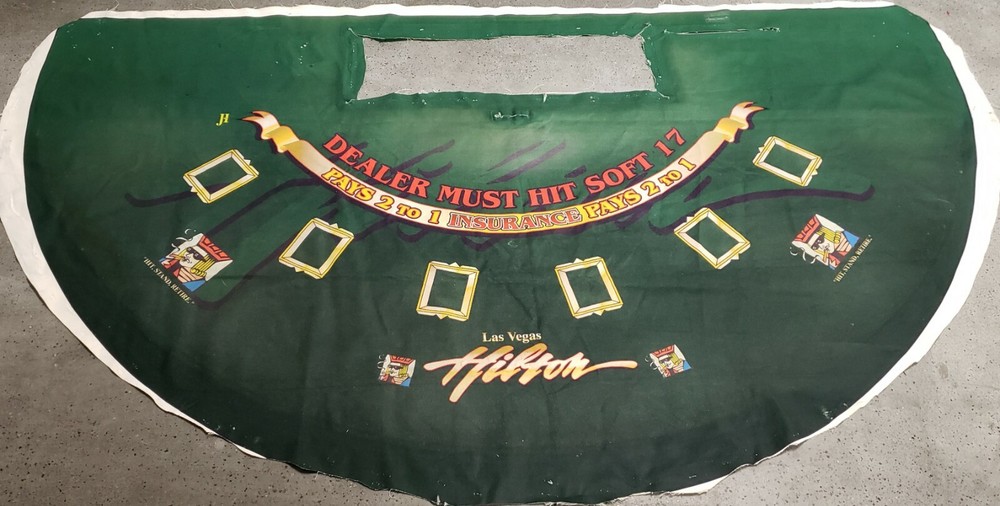 Anthentic Hilton Casino Blackjack Table layout