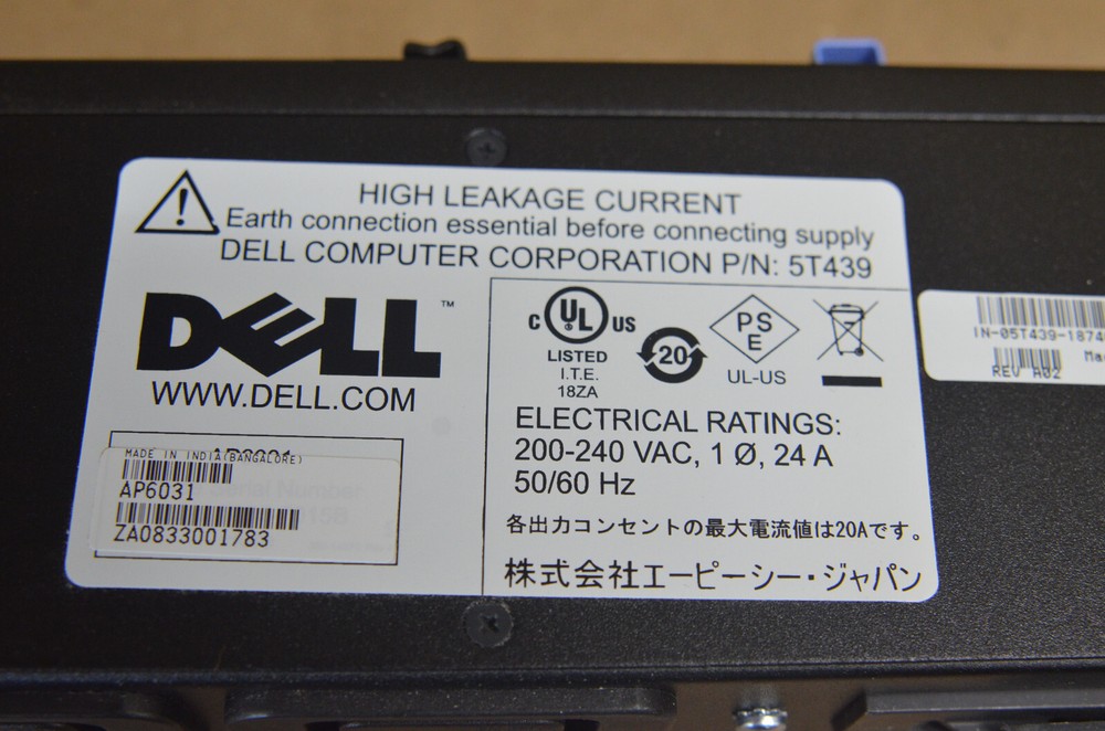 Dell AP6031 Rapid Power Power Distribution Unit (U-A)