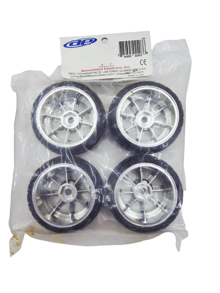 Team Associated TC3 Tire/wheels mounted multi-spoke #2407
