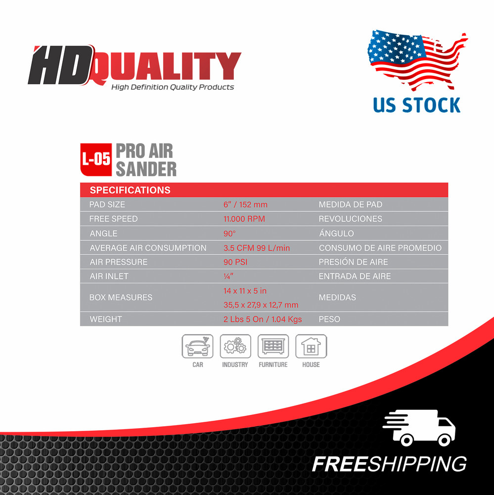 HDQ PRO SANDER MACHINE 6"