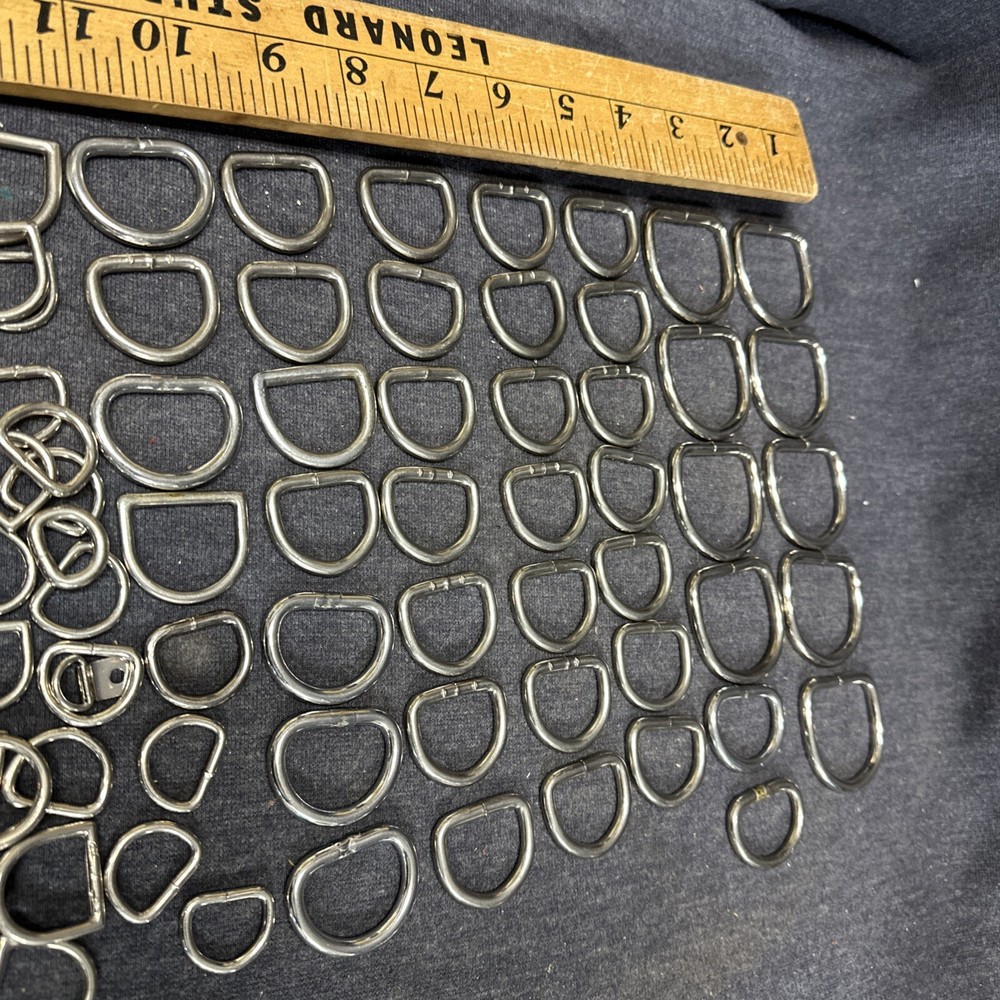 Lot Assorted Sizes Saddle Dee D Rings Saddle Tack