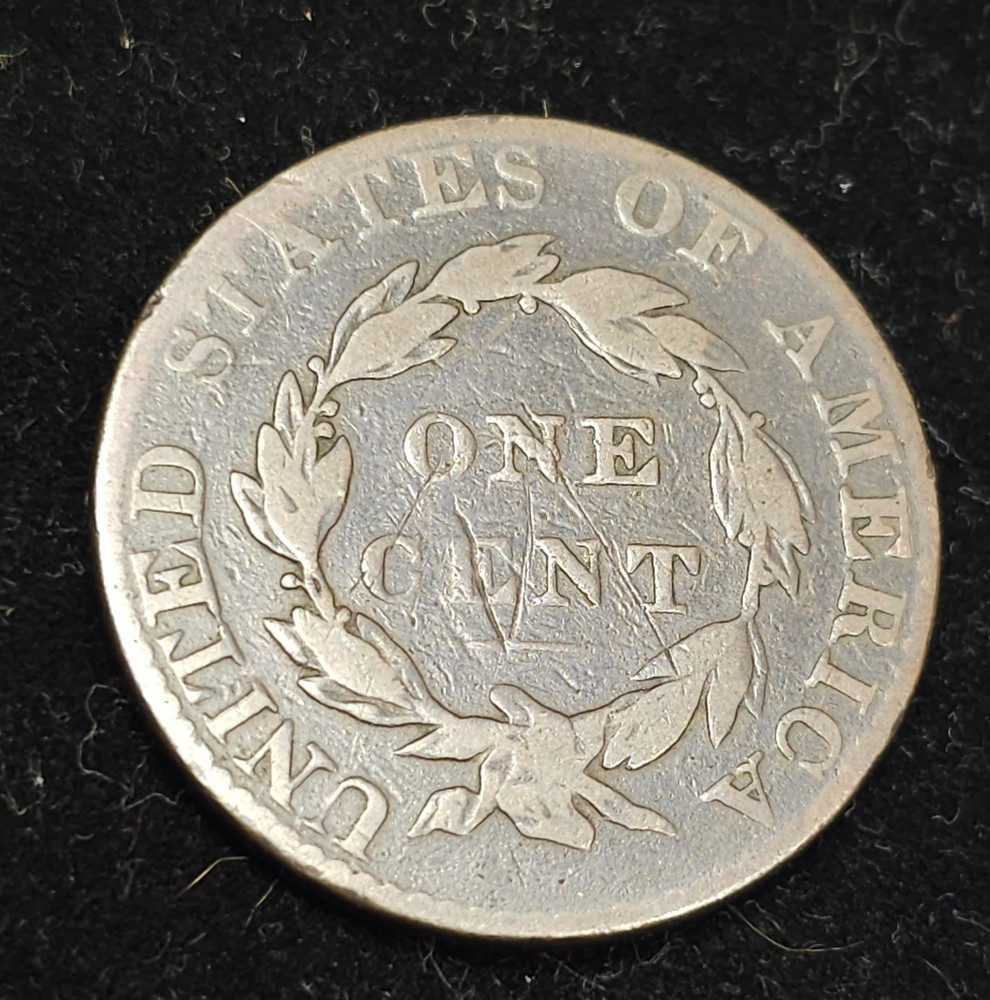 1824/2 Coronet Head /Large Cent / Very Good