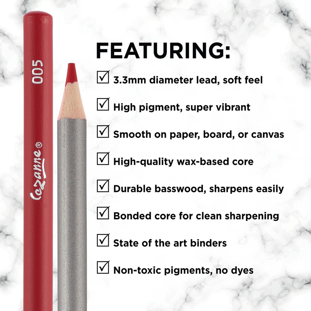 Creative Mark Premium Colored Pencils Olive Green 6 Pack - Highly-Pigmented D...