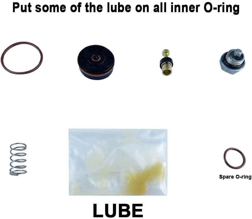 D55155 Air Compressor Regulator Replacement Kit - Includes Lube for Efficiency