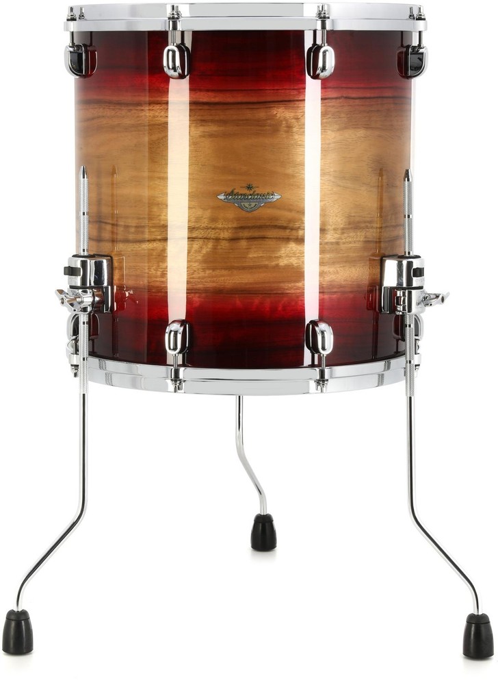 Tama Starclassic Maple Floor Tom - 16 x 16 inch - Ruby Pacific Walnut Burst with