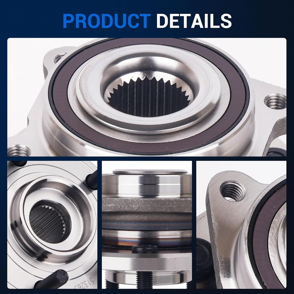 Autoround 513263 Front Wheel Hub and Bearing Assembly (ABS Encoder) Fit for