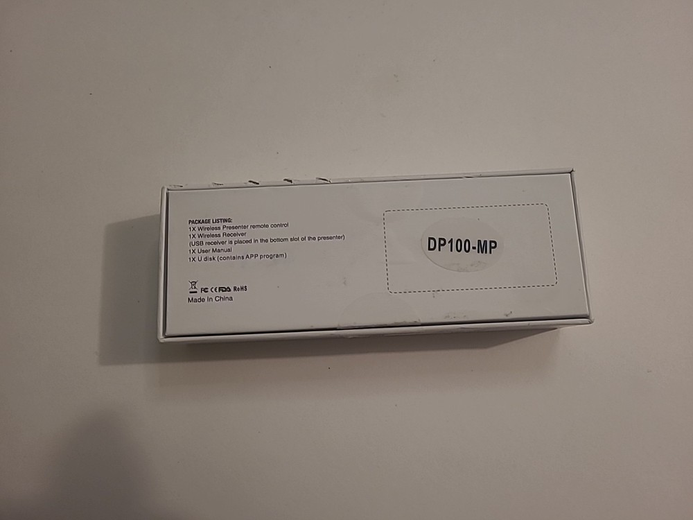 Physical And Digital Pointer Clicker Remote For Presentations w/ Laser Open Box