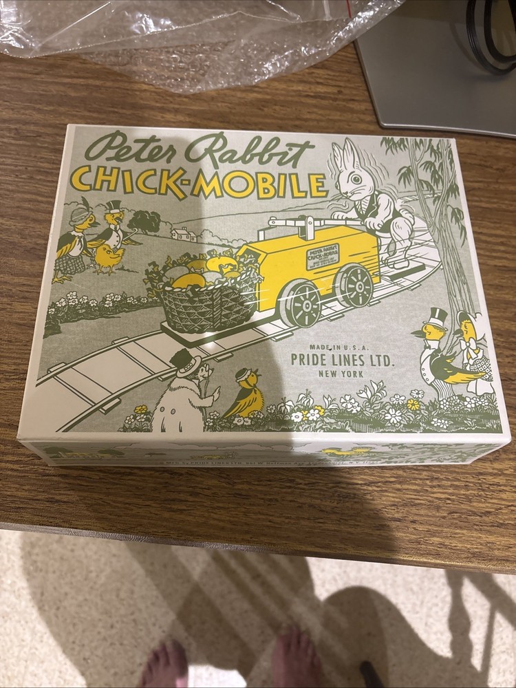 PRIDE LINES LTD # 1103-TRAIN O-GAUGE-PETER THE RABBIT CHICK-MOBILE MIBOX