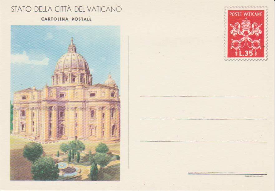 Vatican City Higgins & Gage 25 Unused.