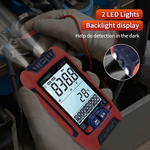 Digital Multimeter, 9999 Counts TRMS Auto-Ranging Voltmeter, Accurately FS2202