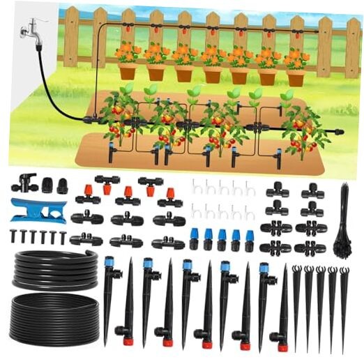 Drip Irrigation Kit Automatic Watering System Misting Sprinkler DIY 115FT