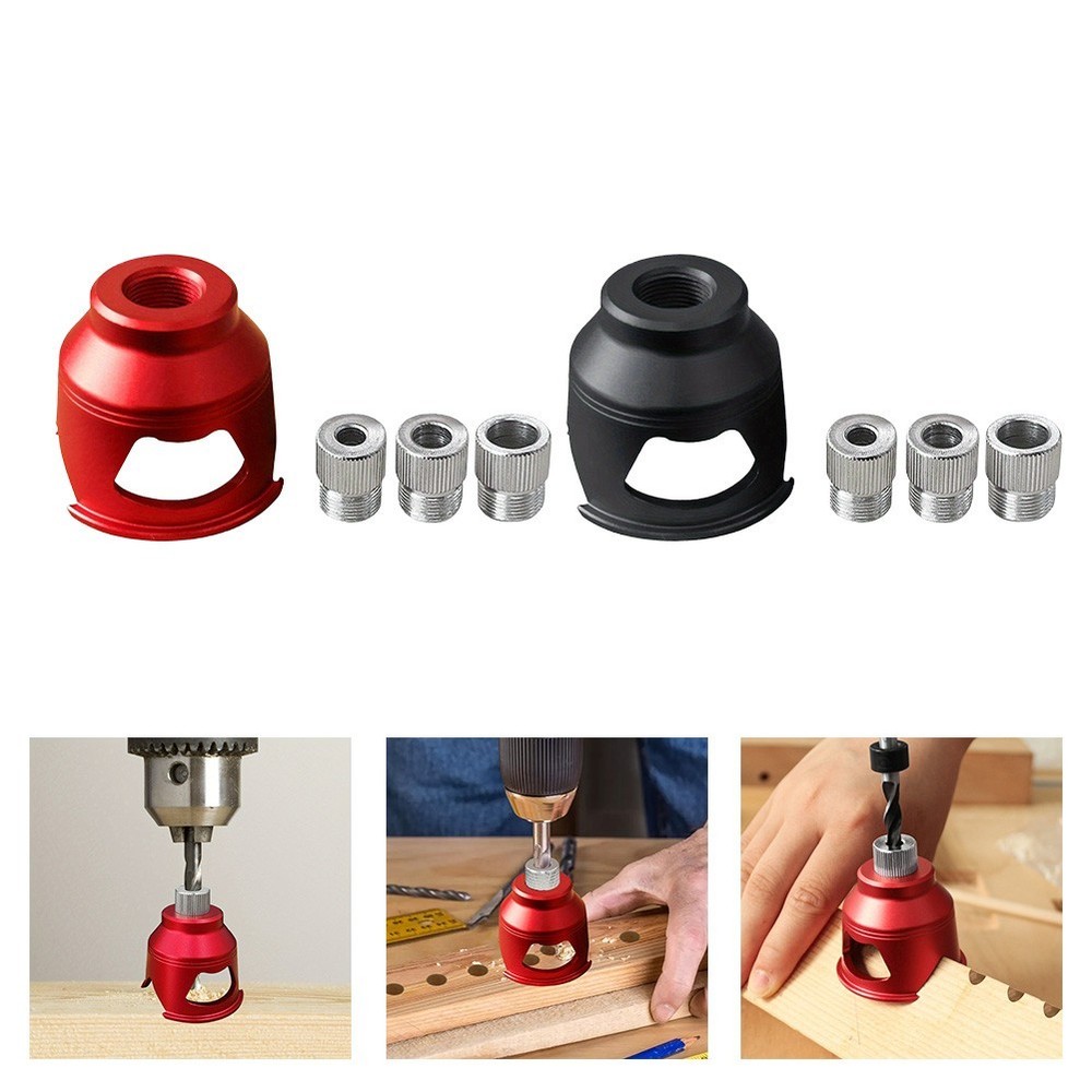 Woodworking Drill Guide Vertical Doweling Jig with Multiple Drill Sleeve Sizes