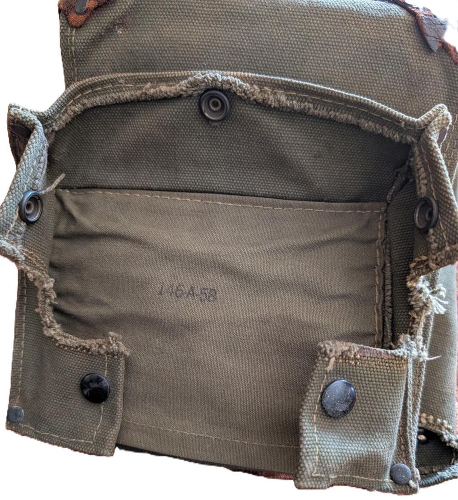 WWII Field Telephone Case Canvas & Leather