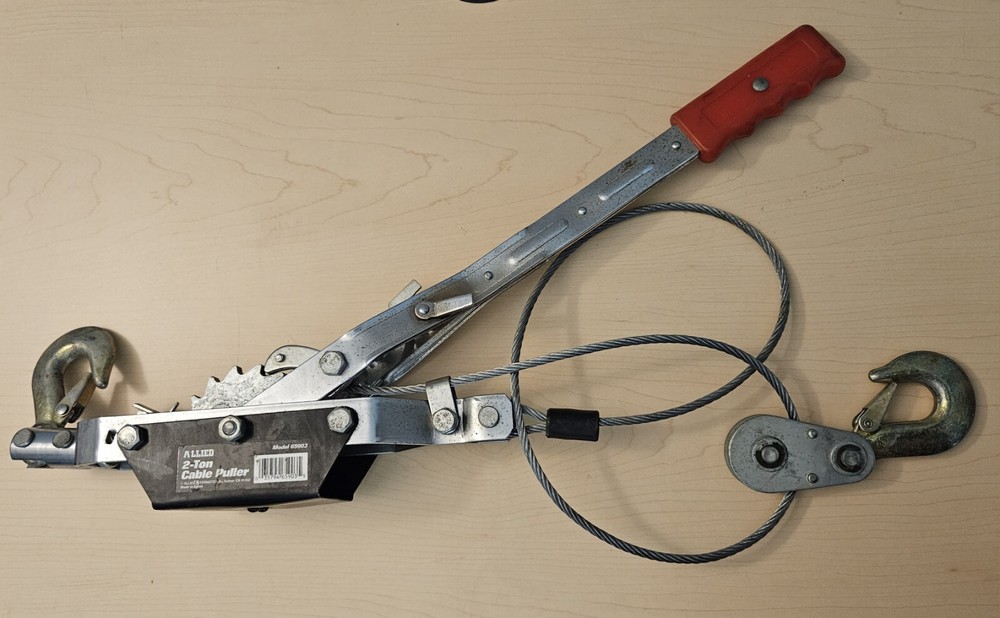 Allied International 65903CB 2 Ton Double Gear Cable Puller