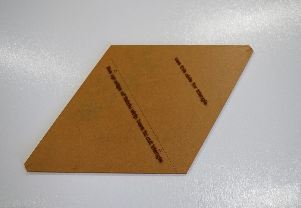 10" Rhombus Quilting Template