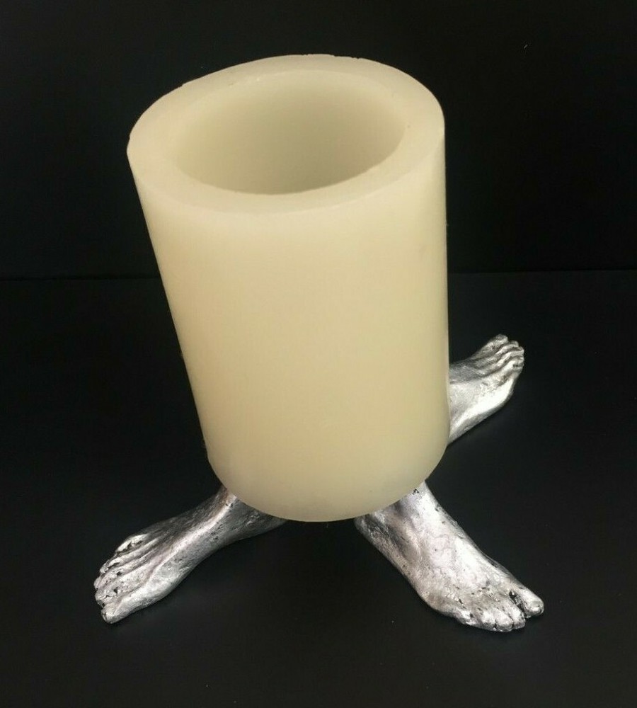 Podiatrist Foot Silver Candle Holder