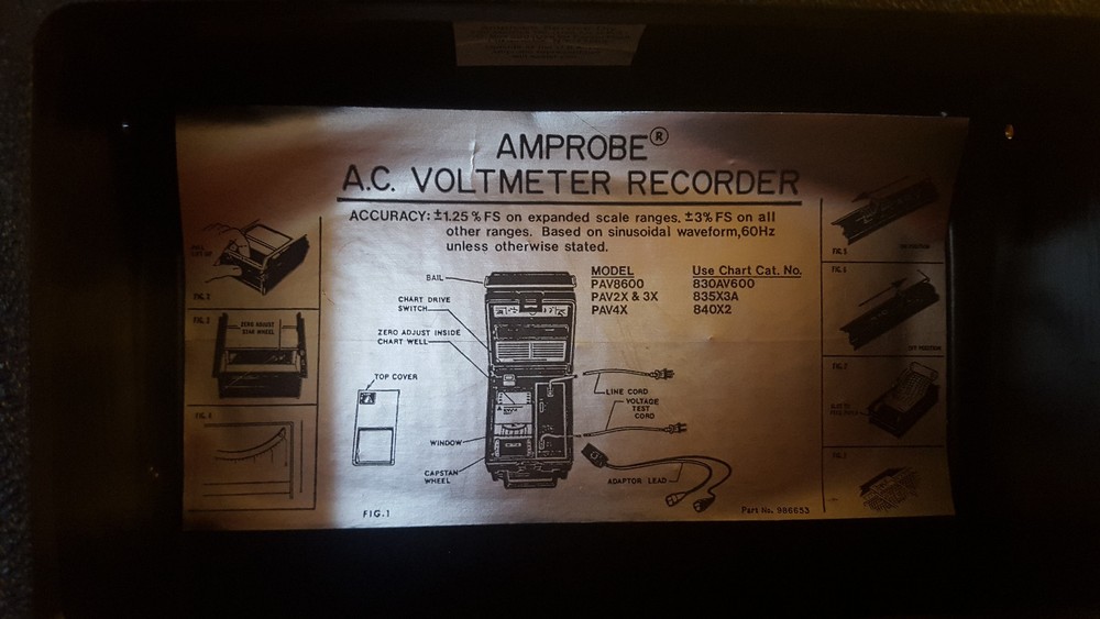 Amprobe-A.C. Voltmeter Recorder-Model # PAV2X