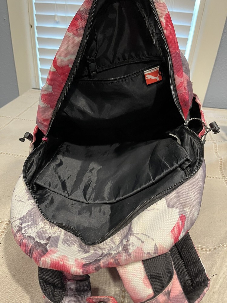 Puma Procat backpack Pink tie dye Laptop sleeve Inside