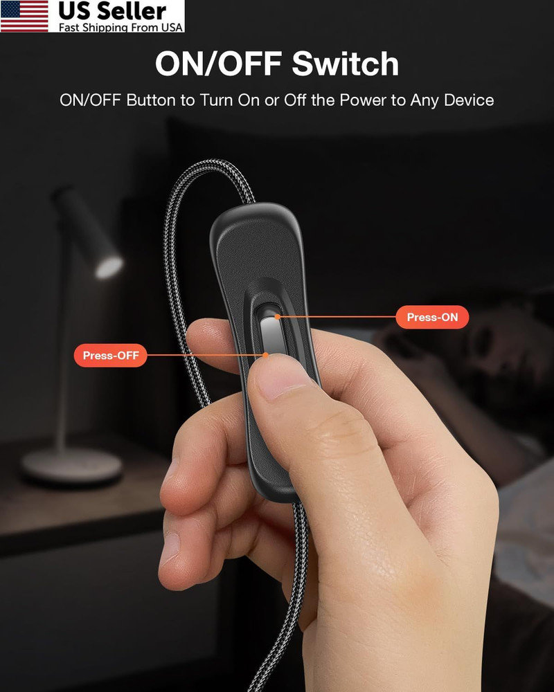 ANDTOBO USB Switch Extension Cable, (Upgraded Data + Power) 100 centimeters