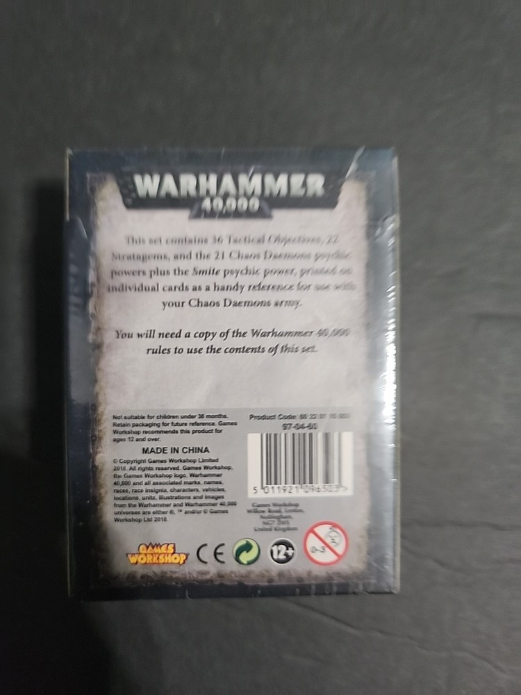 Warhammer 40k Chaos Daemons - 8th Edition Datacards (oop) 97-04-60