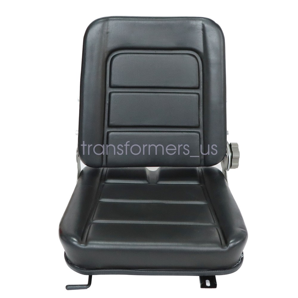 Universal Forklift Seat Fold Down Tractor Seat with Adjustable Angle Back