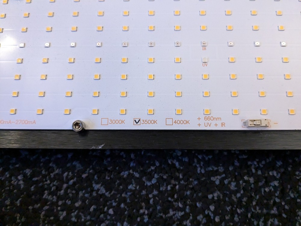 Light Panel Samsung LM301H HLG-240H-48B. Brightness Control