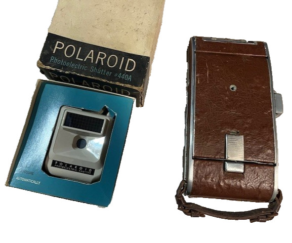 Vintage Polaroid collection two cameras