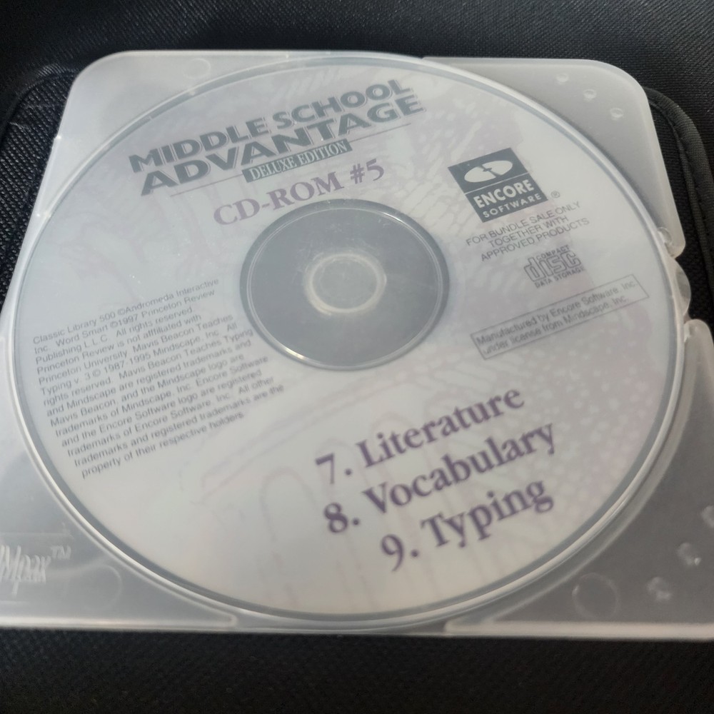 Middle School Advantage 5 Disc Set -Protective Cases