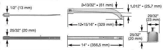 CRL Jackson 20-900LC 628 Closer Arm Package