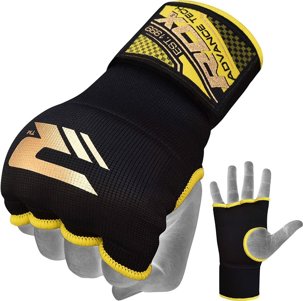 RDX Inner gloves boxing  bandage  Large Size BLACK
