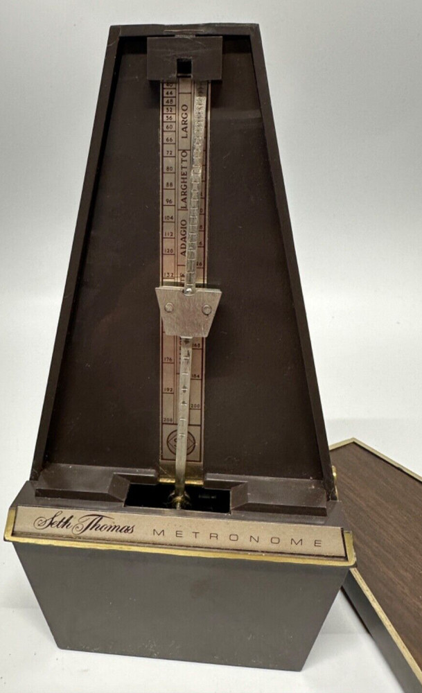 Vintage Seth Thomas Metronome In Box Model# 1104, works