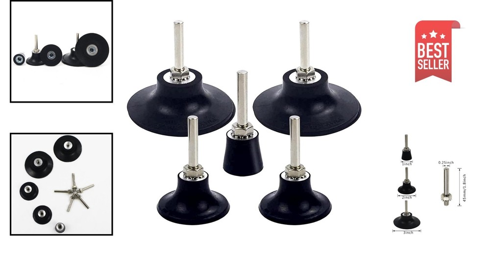 High Performance 5 Pack Disc Pad Holder - Quick Change for Efficient Polishing