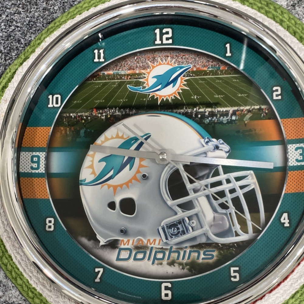 Miami Dolphins NFL Collectible Wall Clock