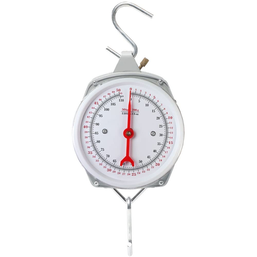 Spring Hanging Dial Scale,110lbs Industrial Hanging Scale,Spring Mechanical H...