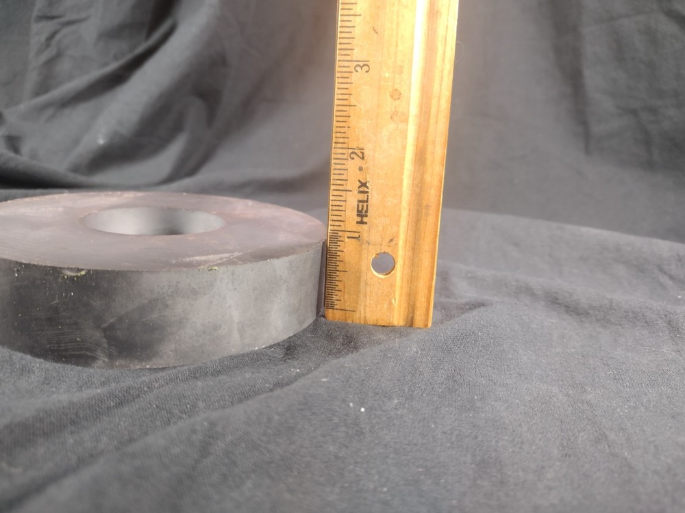 (2 pack) Large Ceramic Ferrite Ring Donut Magnets 4.5" | For Speakers & Science