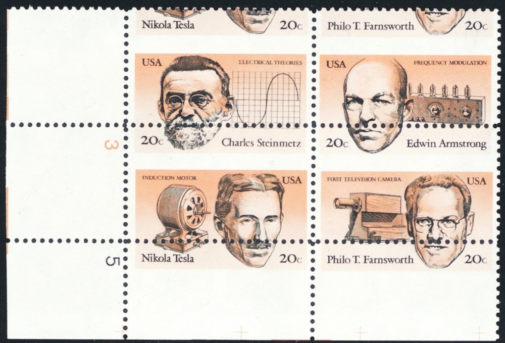 2058a, MNH 20¢ - Large Misperforation Error Plate Block - Stuart Katz